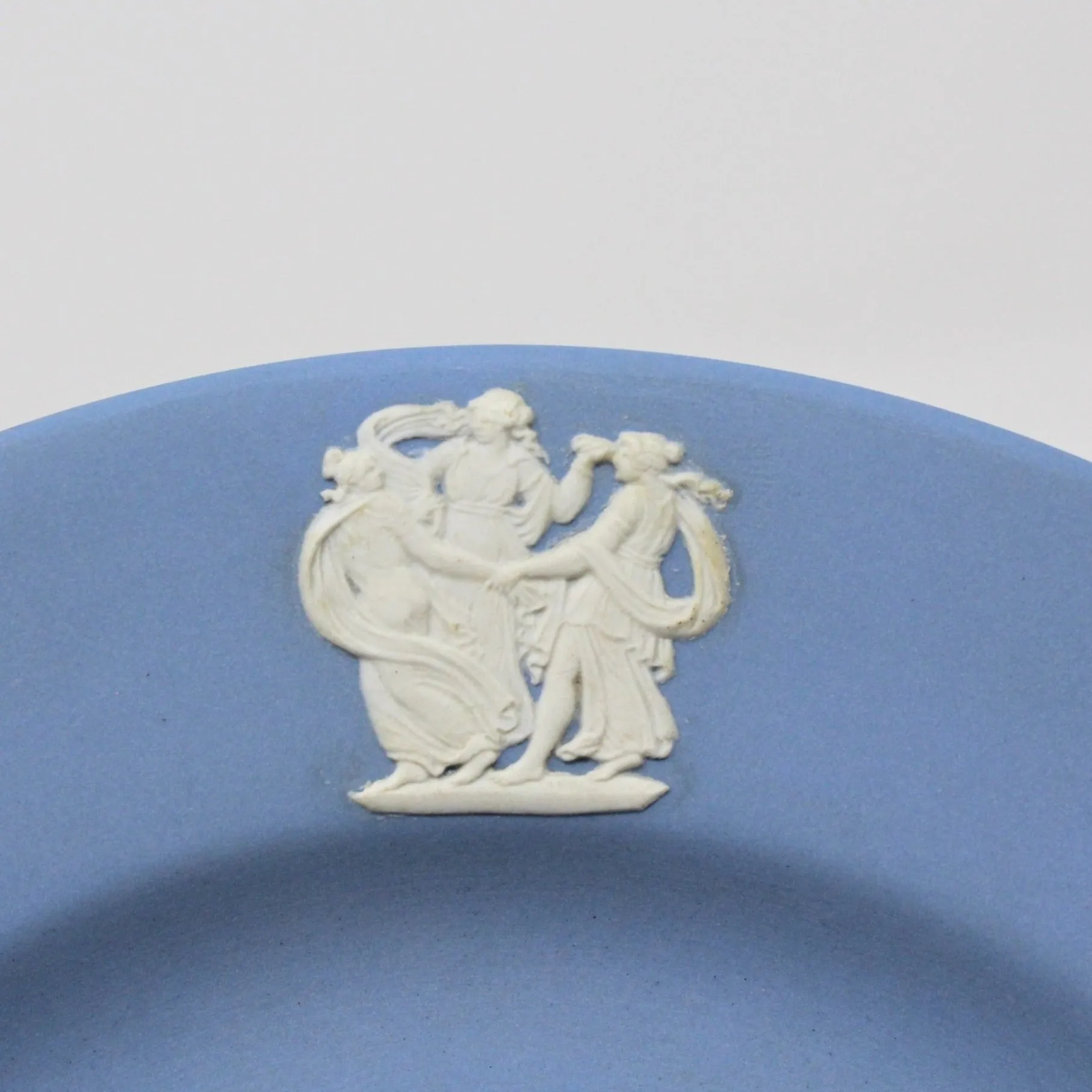 Plate, Blue Jasperware, Wedgwood, Vintage 1956