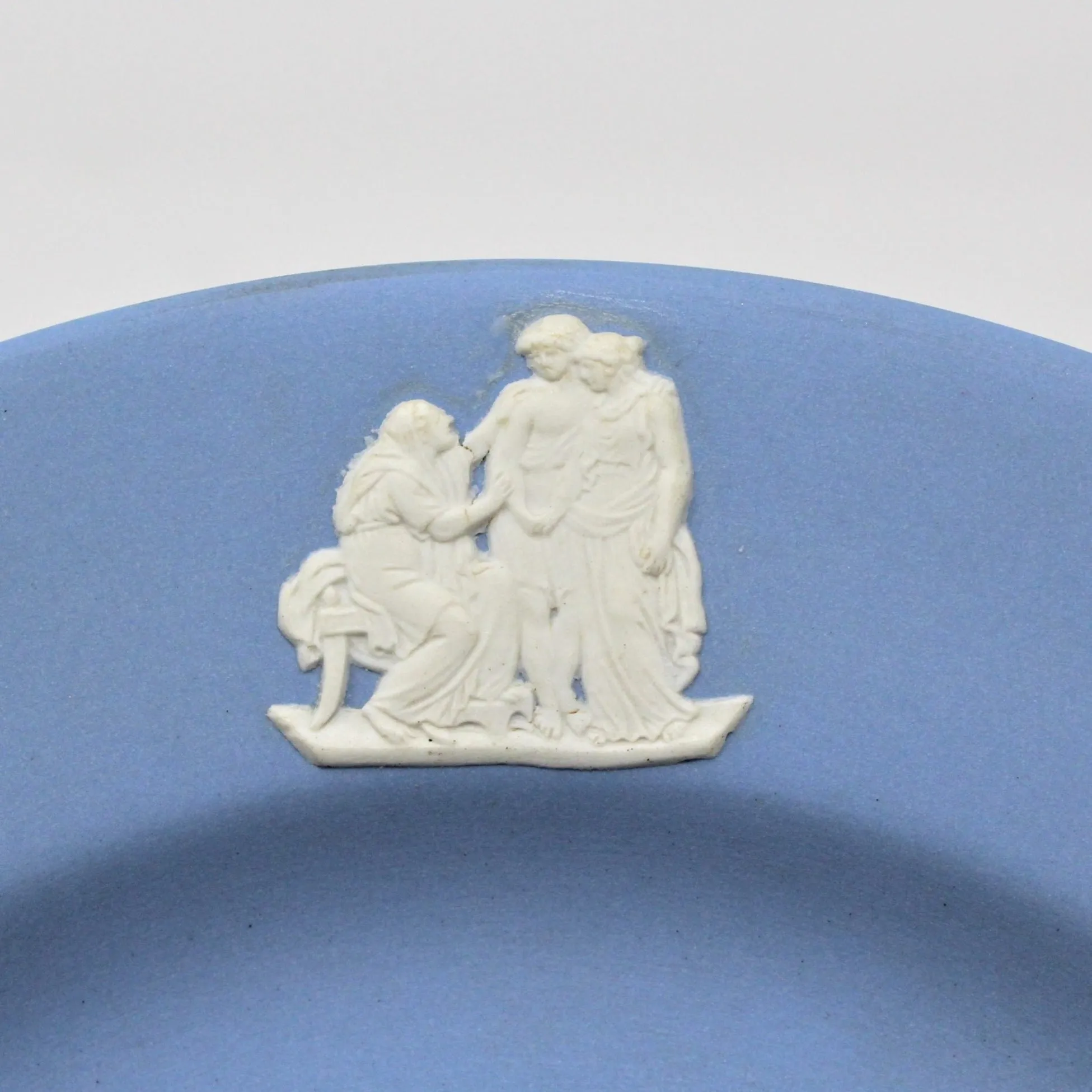 Plate, Blue Jasperware, Wedgwood, Vintage 1956