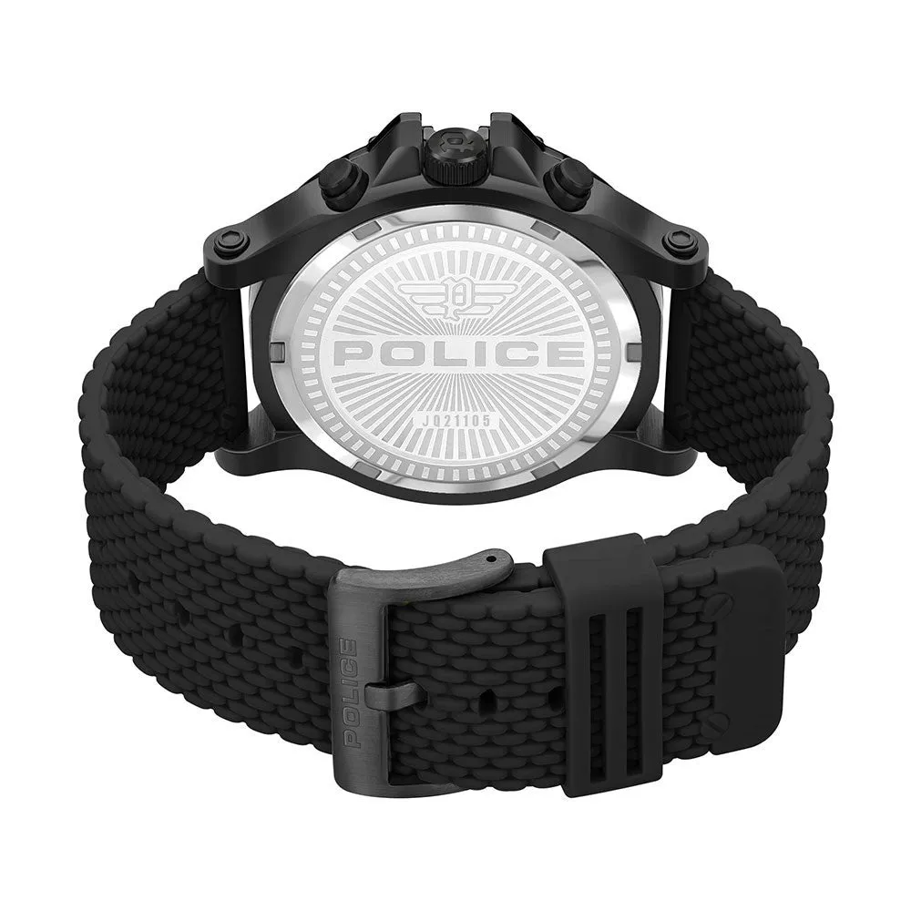 Police Surigao Black Silicon Strap Watch PEWJQ2110551