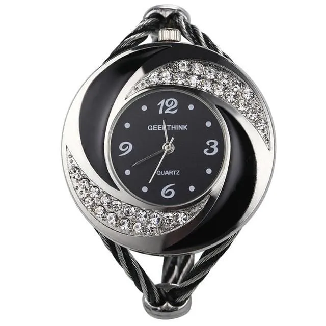 Rhinestone Diamond Whirlwind Design Women Watch