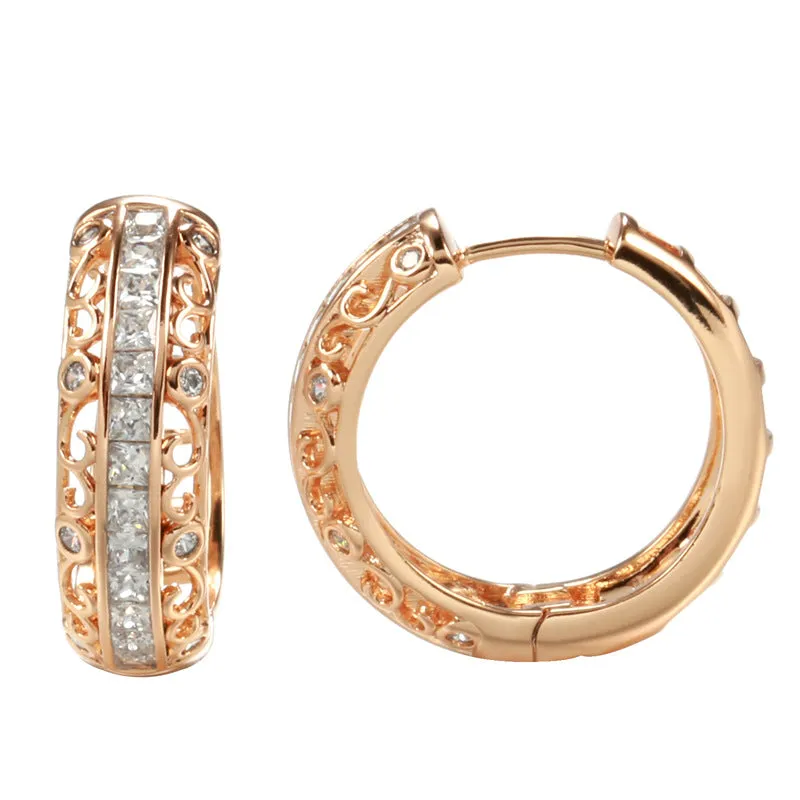 Rose Gold Earclip Earrings