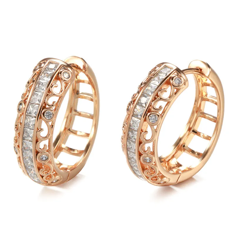 Rose Gold Earclip Earrings
