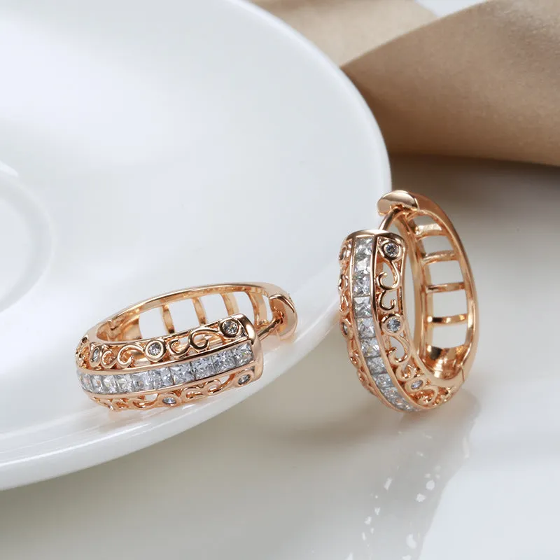 Rose Gold Earclip Earrings