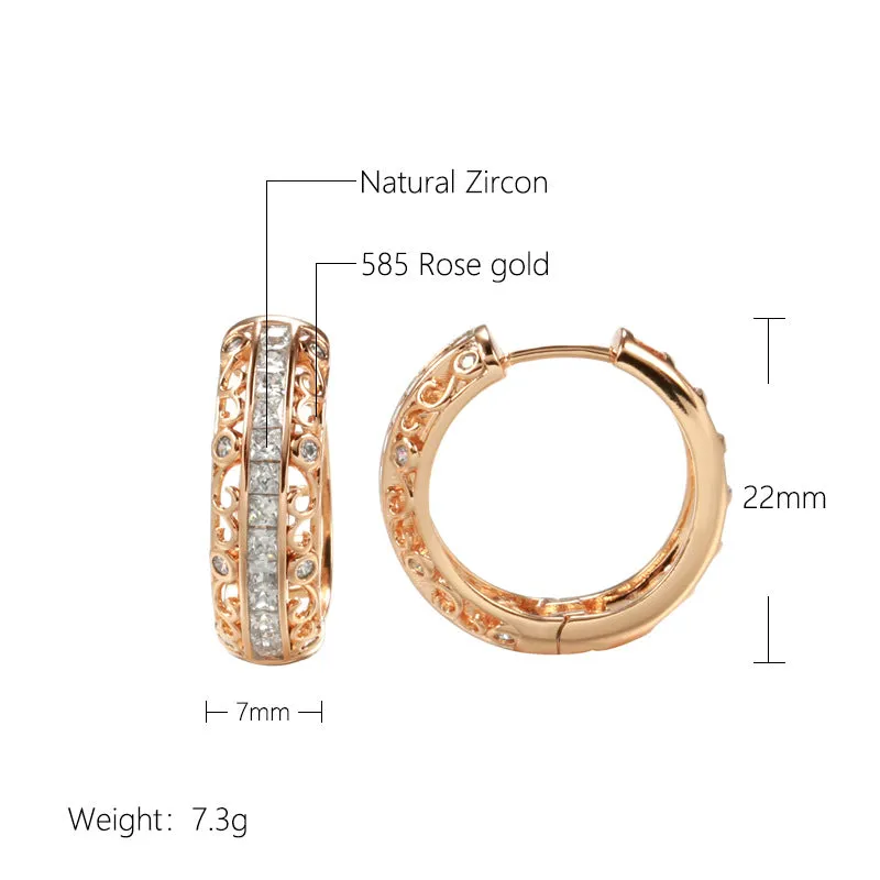 Rose Gold Earclip Earrings