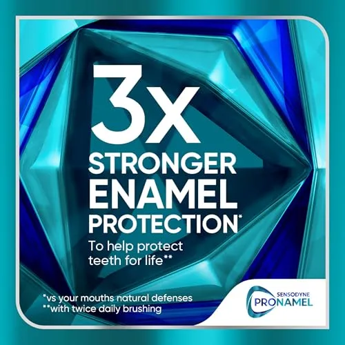 Sensodyne Pronamel Clinical Enamel Strengthening Toothpaste, Whitening Action, 3.4 oz (3 Pack)