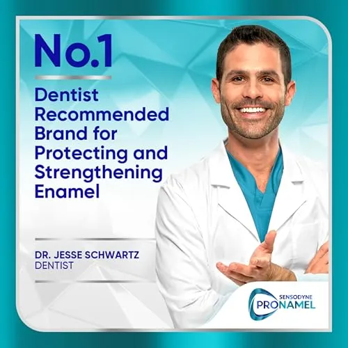 Sensodyne Pronamel Clinical Enamel Strengthening Toothpaste, Whitening Action, 3.4 oz (3 Pack)