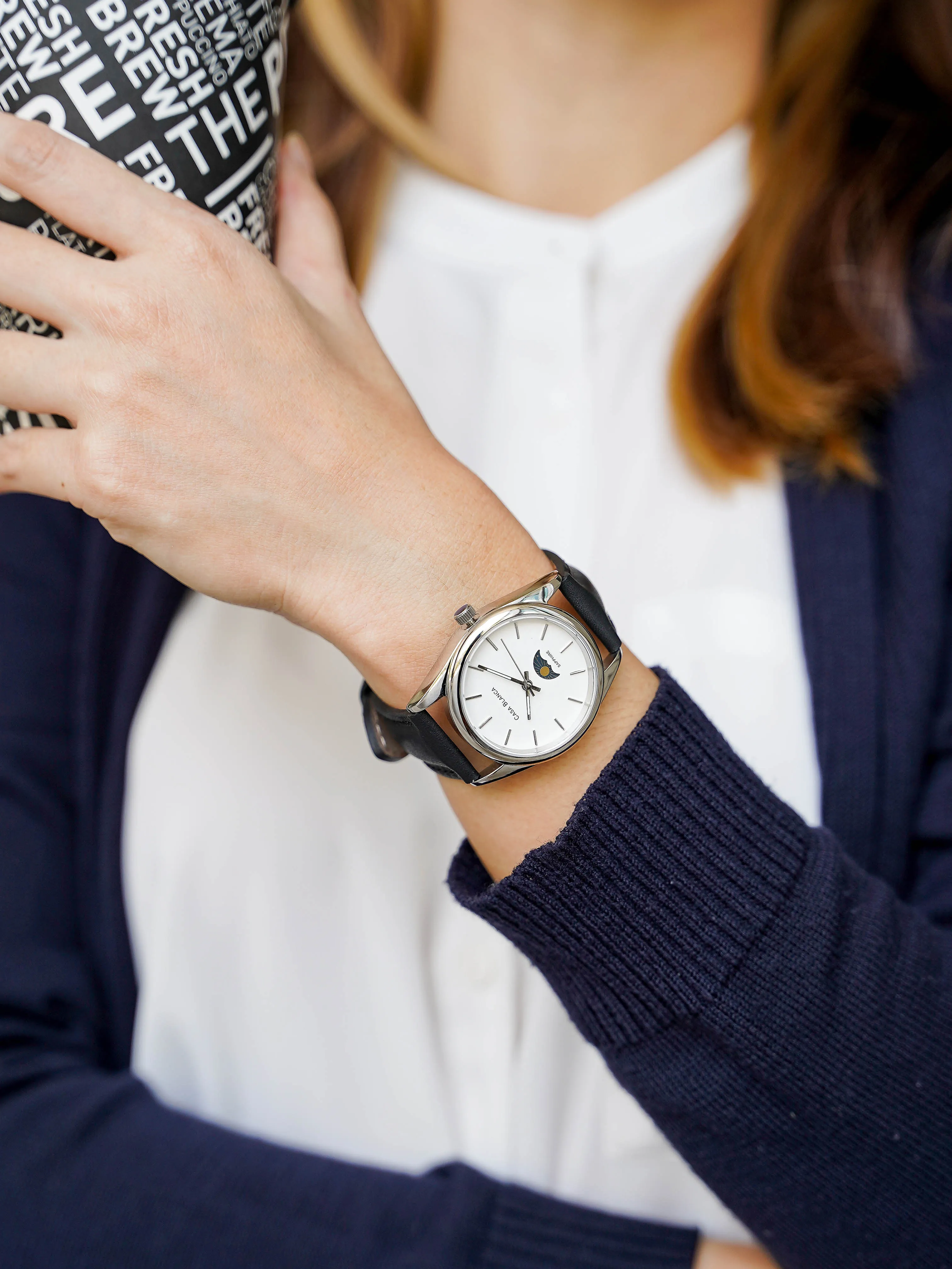 Solaire Moonphase Silver Watch
