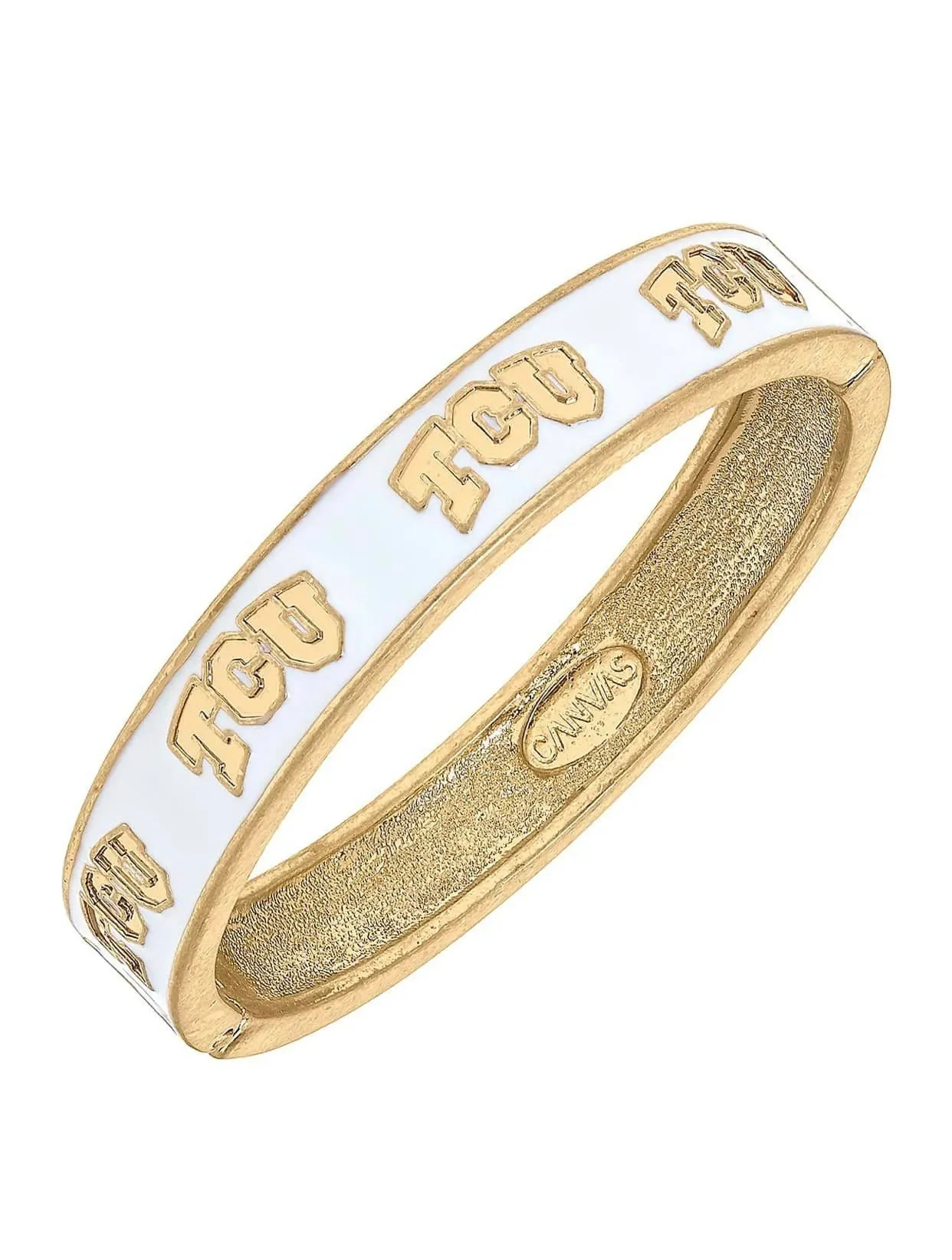 TCU Enamel Hinged Bracelet