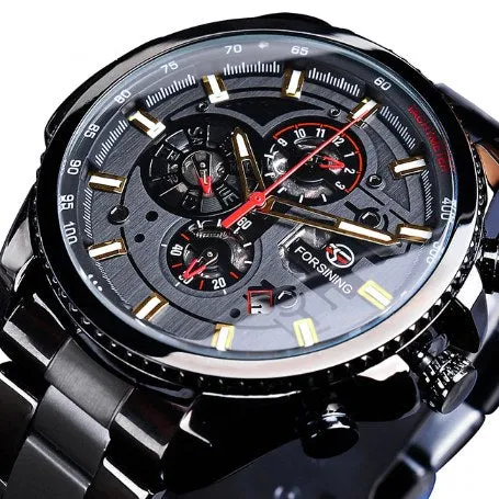 Three Dial Luxury Military Watch