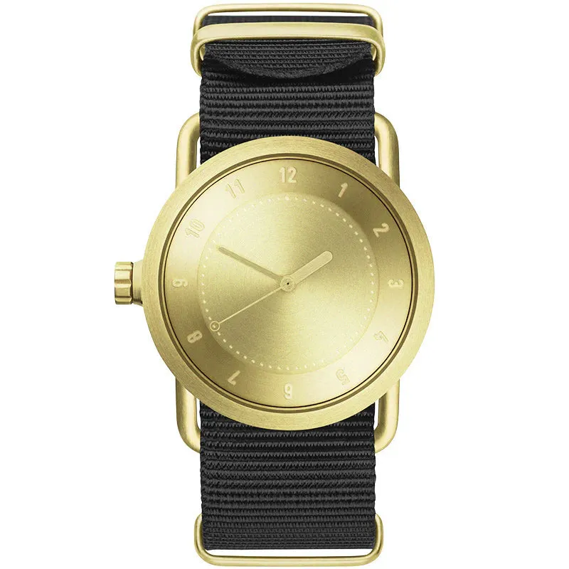 TID No.1 Gold Dial / Natural Leather Strap / Gold Buckle