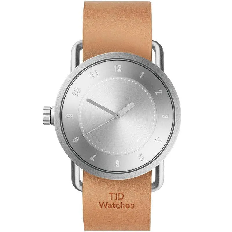 TID No.1 Steel Dial / Black Leather Strap / Steel Buckle