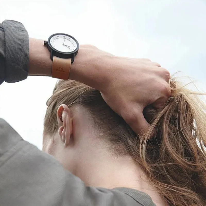 TID No.1 White Dial / Natural Leather Strap / Black Buckle
