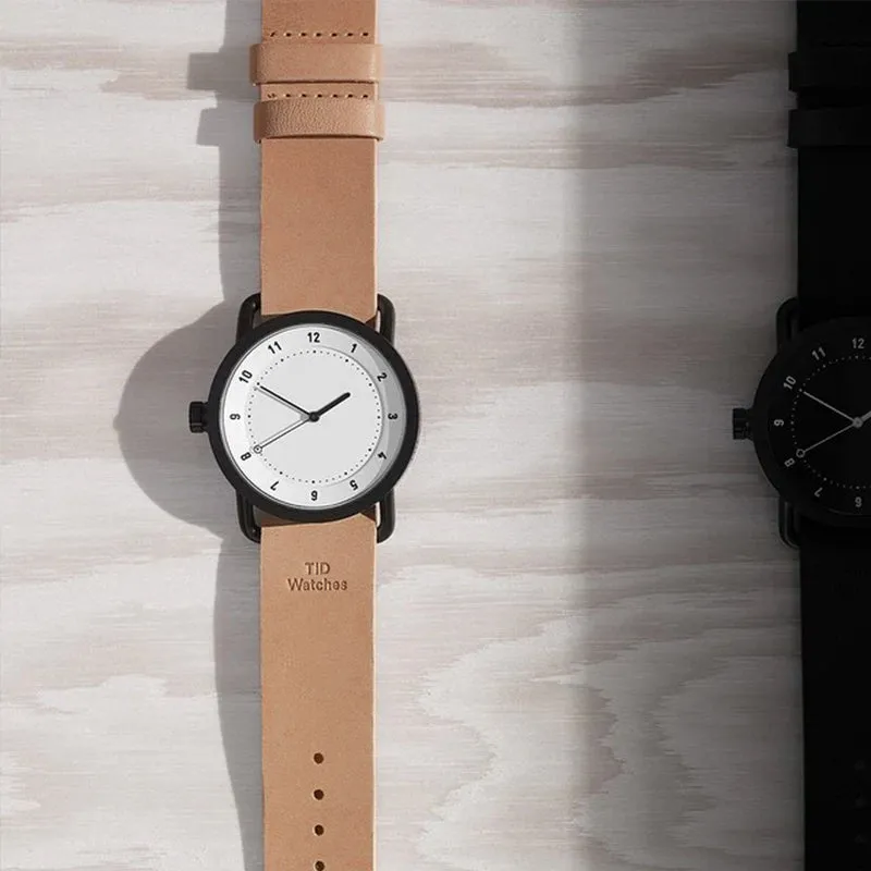 TID No.1 White Dial / Natural Leather Strap / Black Buckle