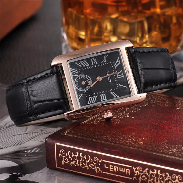 Women High Quality Waterproof KEZZI Brand Leather Strap fashion gold Dress Watch Ladies Quartz Watch
